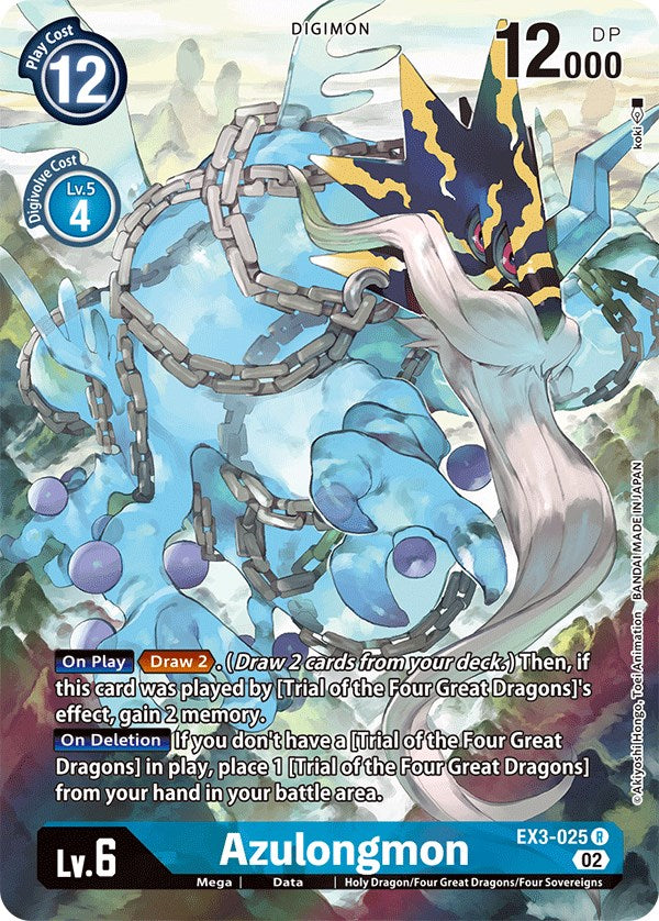 Azulongmon [EX3-025] (Arte Alternativo) [Rugido Dracónico]