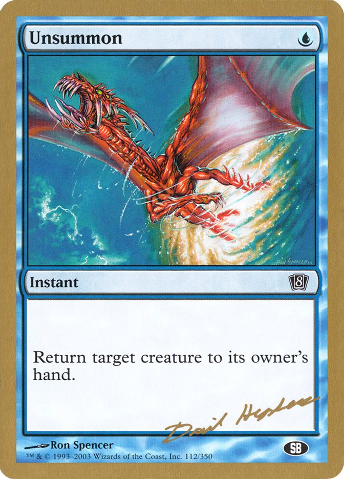 Renvoyer (Dave Humpherys) (Réserve) [World Championship Decks 2003]
