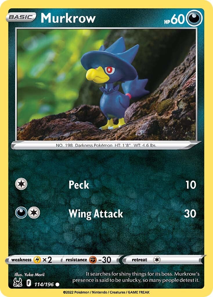 Murkrow (114/196) [Espada y Escudo: Origen Perdido]