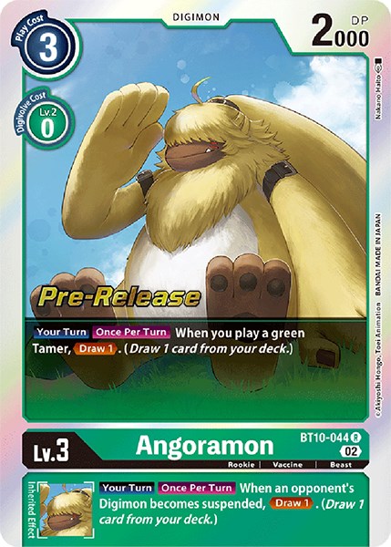 Angoramon [BT10-044] [Cartas de Pre-Lanzamiento de Xros Encounter]