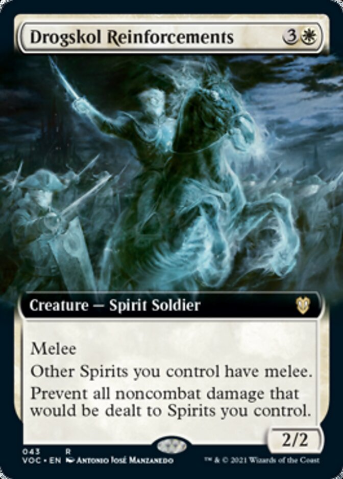 Renforts de Drogskol (Extended Art) [Innistrad: Commander Chasse de minuit]