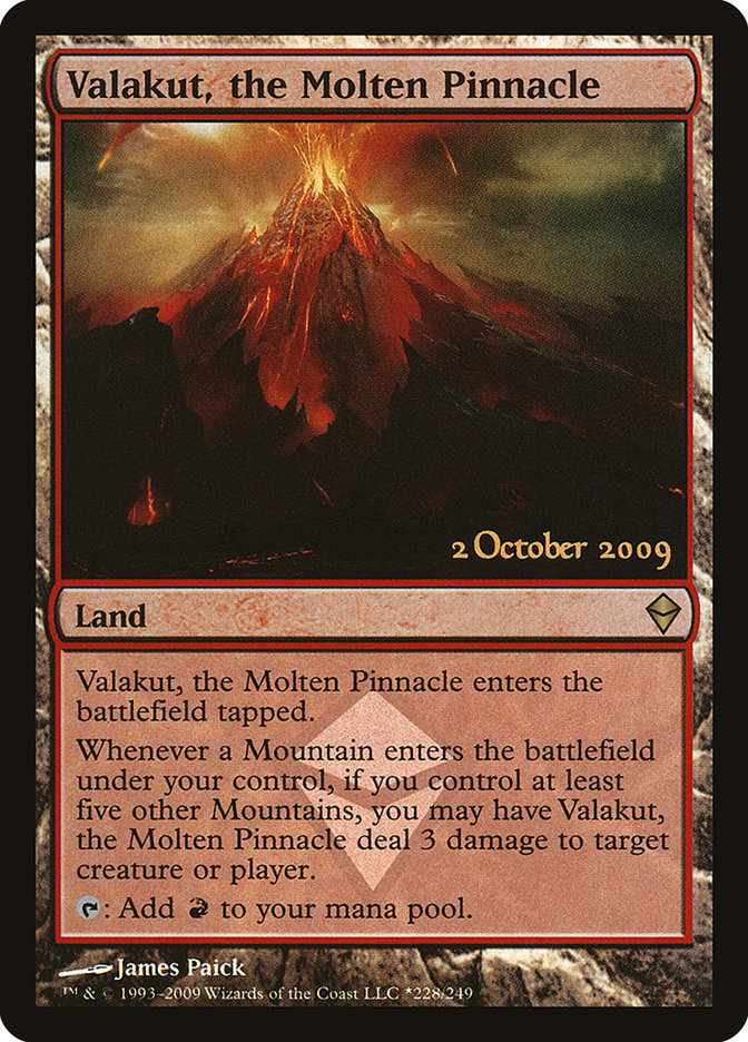 Valakut, la Cime en fusion [Cartes promotionnelles d'avant-première Zendikar]