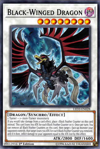 Dragón de Alas Negras [LED3-SP028] Común