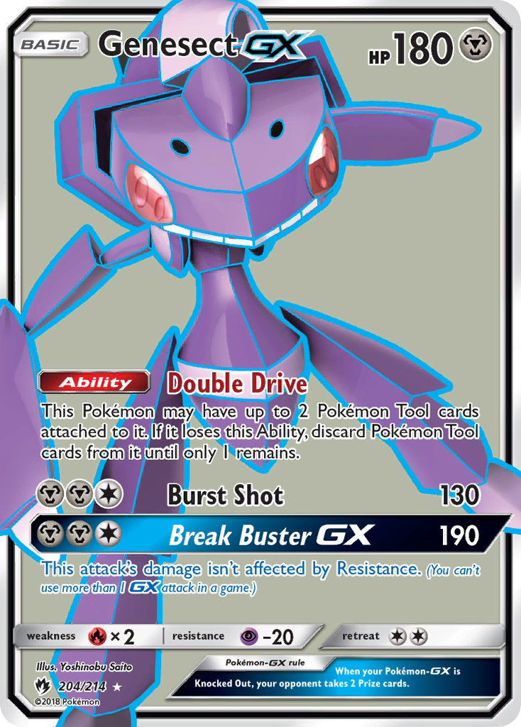 Genesect GX (204/214) [Soleil et Lune : Tonnerre Perdu]