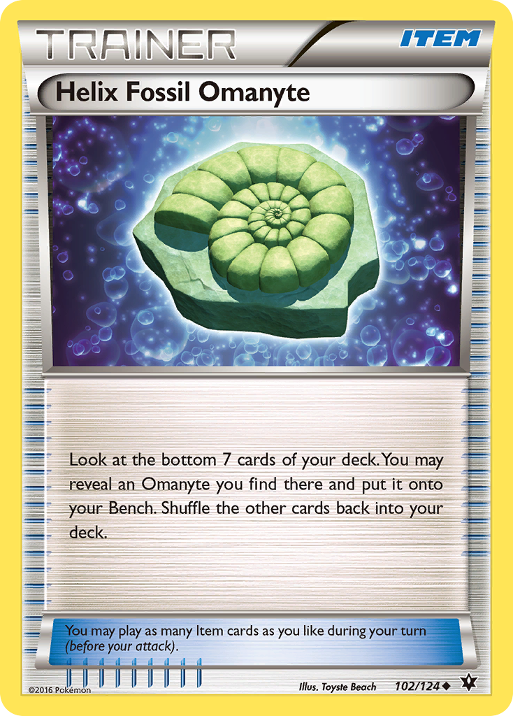 Amonita Fossile Nautile (102/124) [XY : Impulsion TURBO]