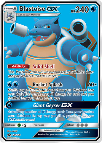Blastoise GX (SM189) [Sol y Luna: Promociones Black Star]