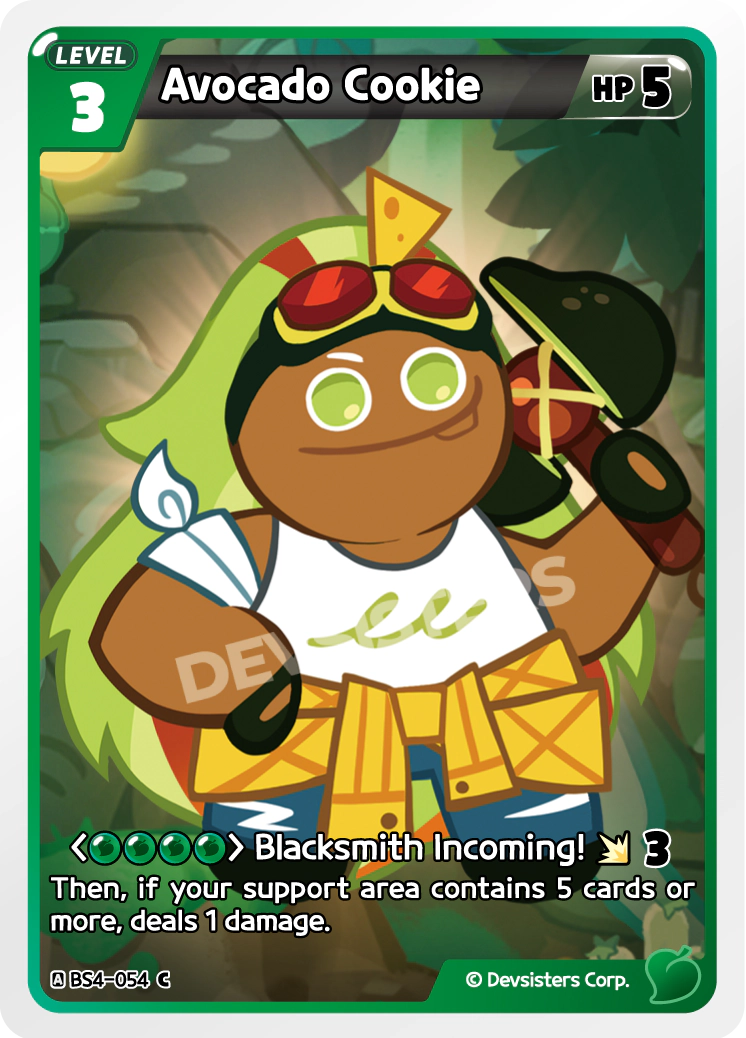 Image for Avocado Cookie (BS4-054) (BS4) - CookieRun: Braverse TCG