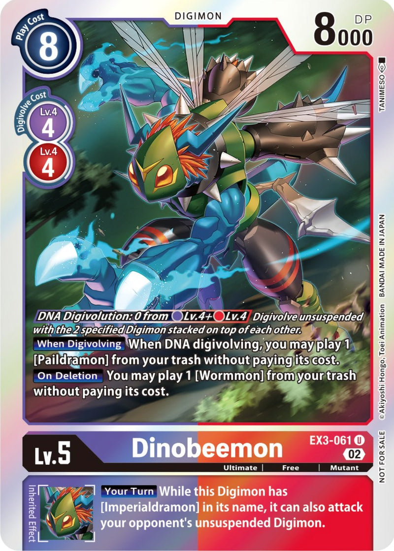 Dinobeemon [EX3-061] (Arte alternativo) [Rugido Dracónico]