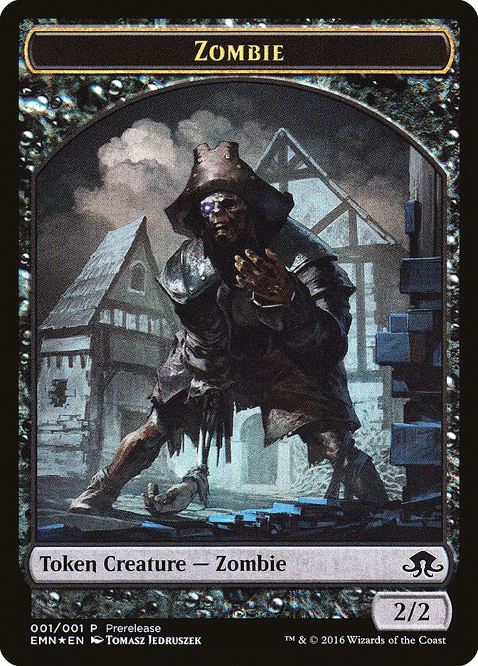 Zombie // Jeton double face Zombie [Promos d'avant-première de Lunes hermétiques]