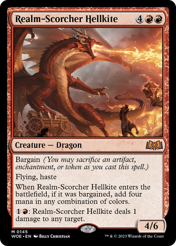 Dracocerbero abrasador de reinos [Wilds of Eldraine]