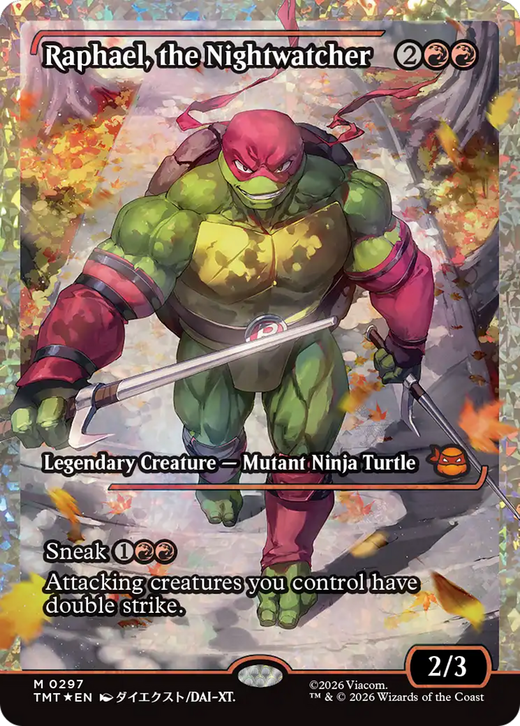 Raphael, the Nightwatcher (Showcase) (Fracture Foil) [Teenage Mutant Ninja Turtles]