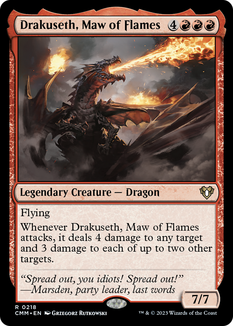 Drakuseth, gueule des flammes [Commander Masters]
