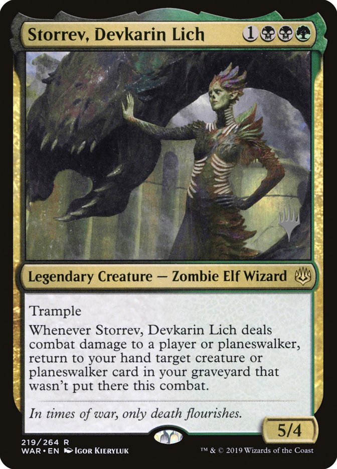 Storrev, liche de Devkarin (Promo Pack) [Promos La guerre des Planeswalkers]