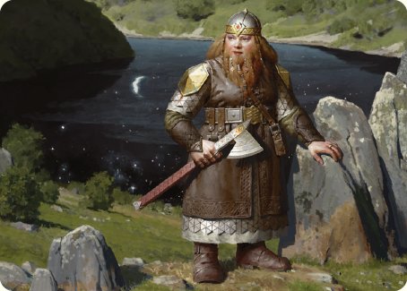 Carte d'art Gardien du Mirrormere [Le Seigneur des Anneaux : Histoires de la Terre du Milieu - Série d'illustrations]