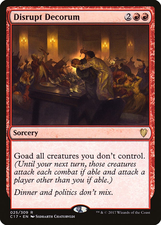 Perturbar el decoro [Commander 2017]