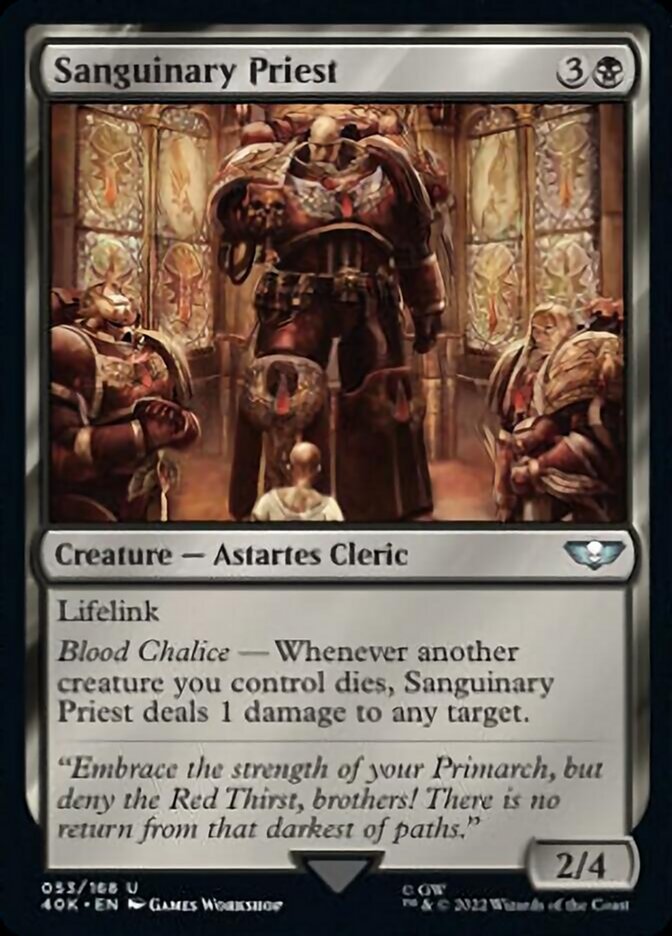Prêtre sanguinaire (Foil intense) [Warhammer 40,000]