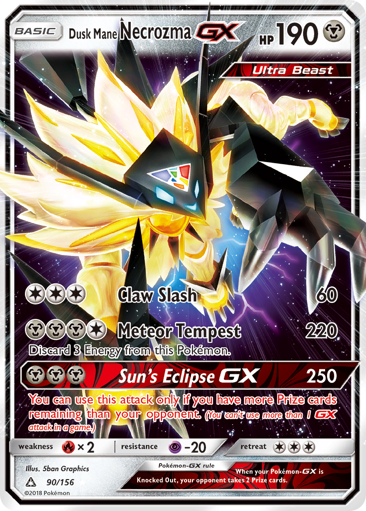 Necrozma Crinière du Couchant GX (90/156) [Soleil et Lune : Ultra-Prisme]