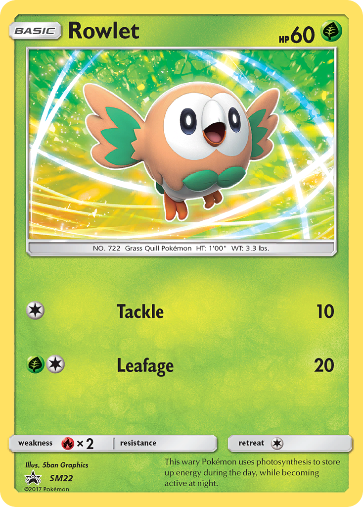Rowlet (SM22) [Sol y Luna: Black Star Promos]