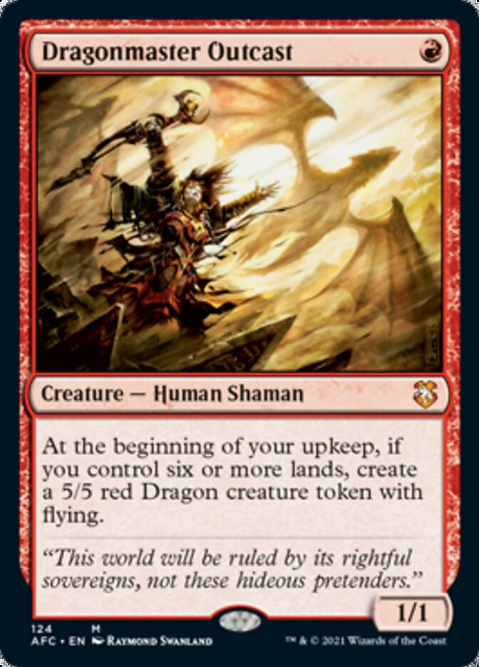 Maître-dragon banni [Magic: The Gathering – Commander Légendes : La bataille du pont de Chutebourg]