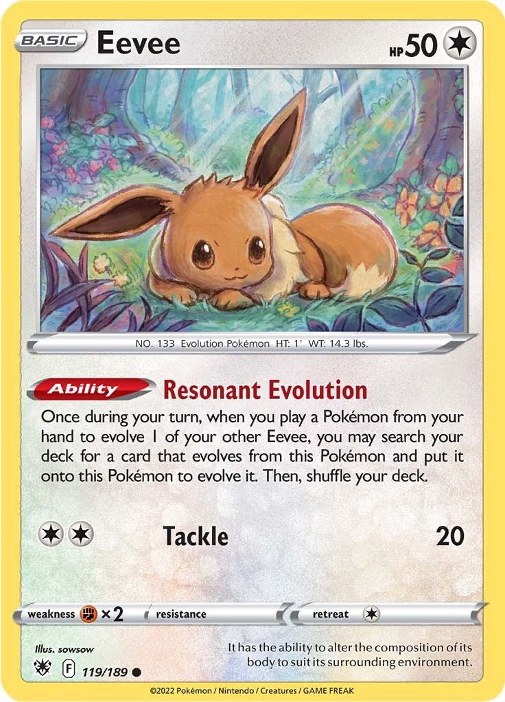 Eevee (119/189) [Espada y Escudo: Resplandor Astral]