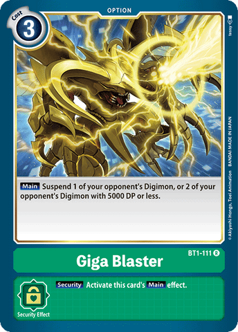 Giga Blaster [BT1-111] [Lanzamiento de la Edición Especial de Refuerzo Ver.1.0]