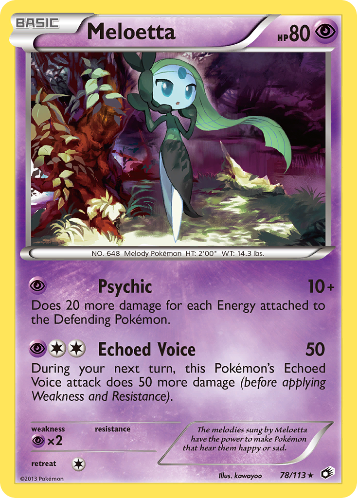 Meloetta (78/113) [Negro y Blanco: Tesoros Legendarios]