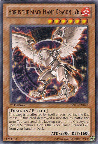 Dragón de Llama Negra Horus LV6 [YSKR-SP020] Común