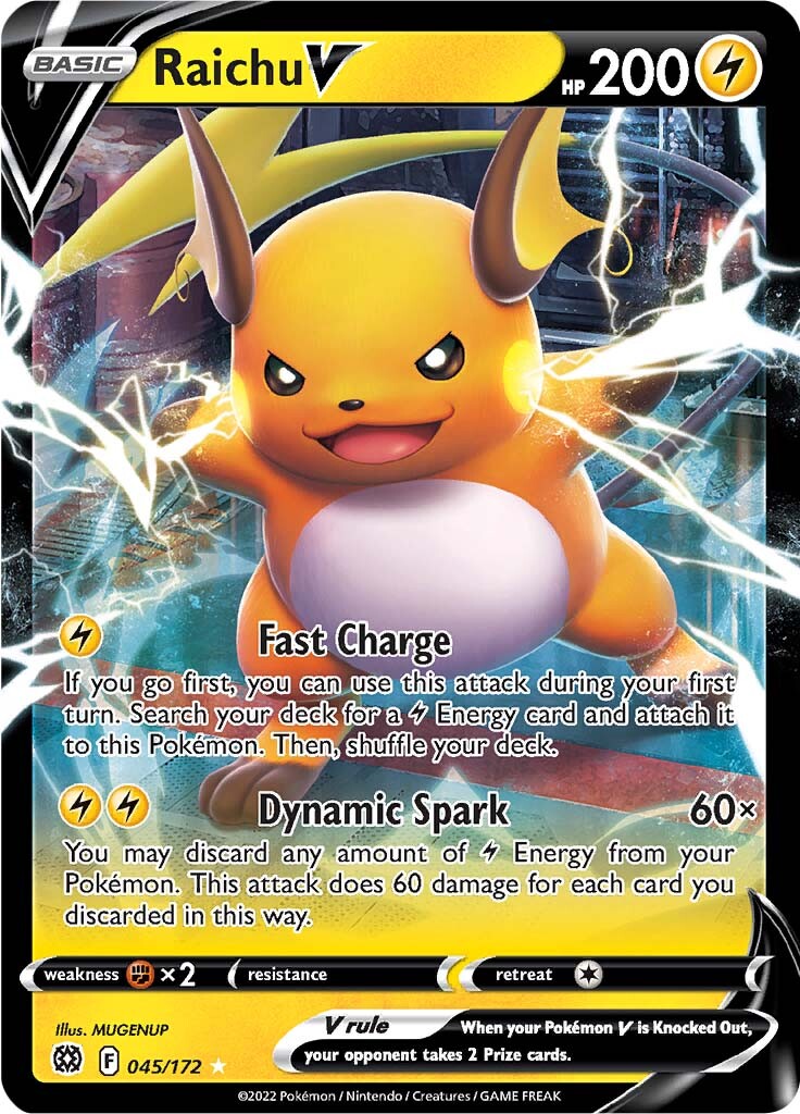 Raichu V (045/172) [Épée et Bouclier : Astres Radieux]