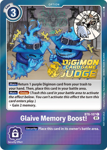 ¡Impulso de memoria Glaive! [BT6-107] (Paquete de Juez 3) [Promociones Doble Diamante]