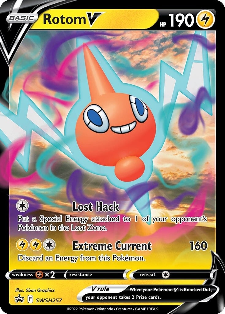 Rotom V (SWSH257) [Espada y Escudo: Promos de Estrellas Negras]