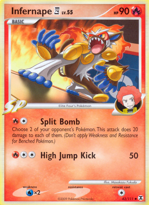 Infernape (43/111) [Platino: Rivales Ascendentes]