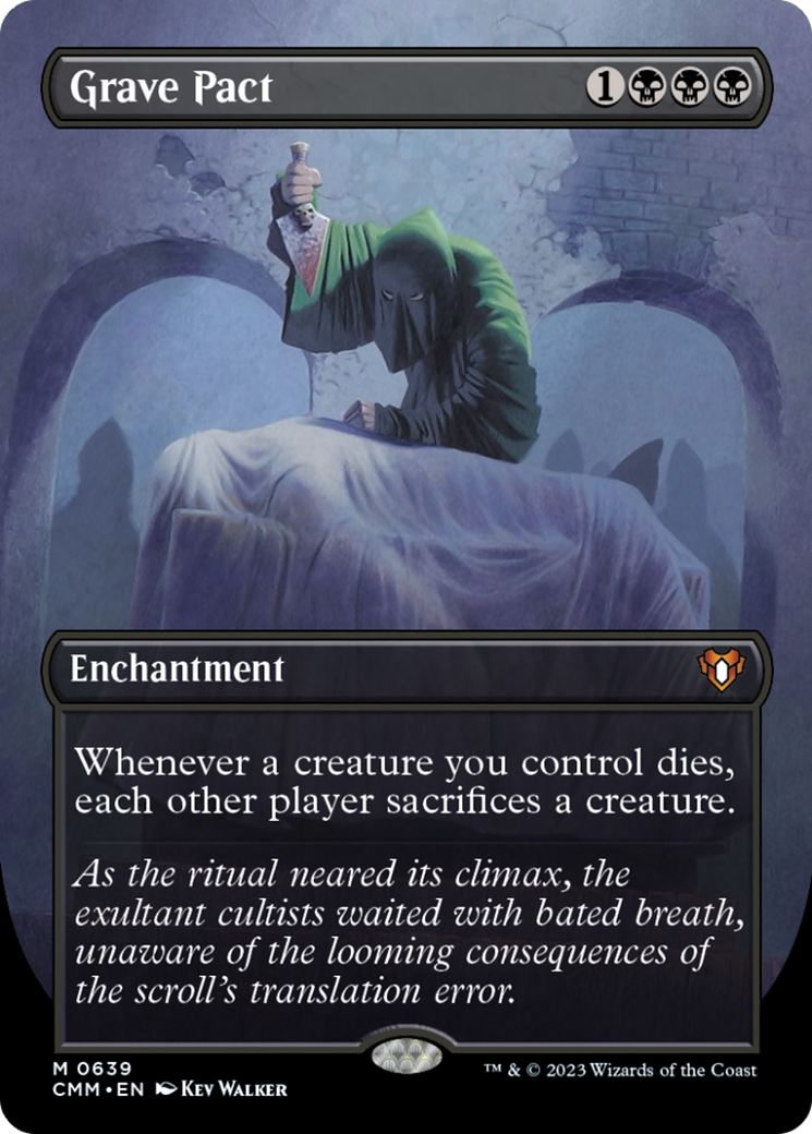 Pacte des Tombes (Illustration alternative sans bordure) [Commander Masters]
