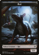 Faerie Rogue // Rat Jeton recto-verso [Jetons Commander de Zendikar Rising]