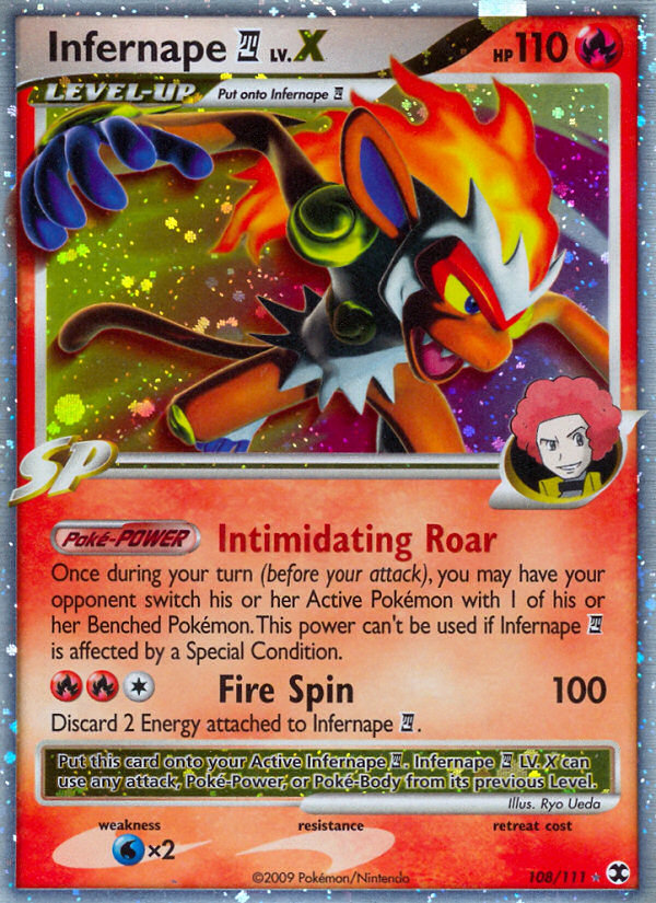 Infernape LV.X (108/111) [Platine : Vainqueurs Suprêmes]