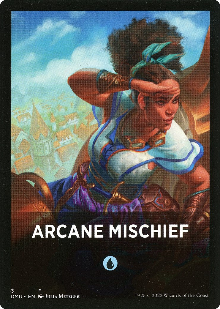 Carte à thème Méfaits arcaniques [Jetons Dominaria Uni]