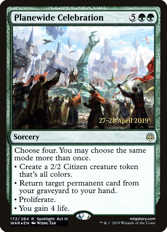 Célébration planaire [Cartes promos d'avant-première La Guerre des Planeswalkers]
