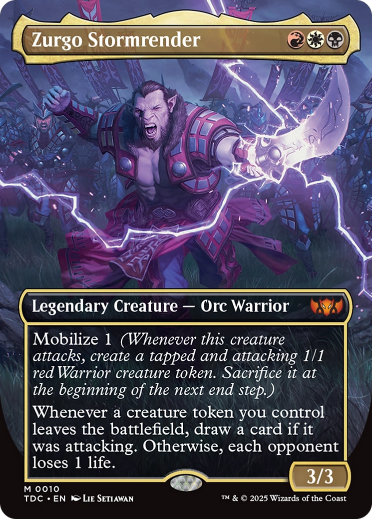 Zurgo Brise-tempête (Sans bordure) [Tarkir : Commander Draconic]