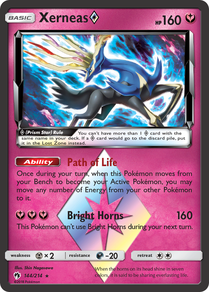 Xerneas (144/214) (Estrella Prisma) [Sol y Luna: Truenos Perdidos]