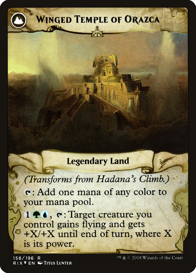 L'ascension d'Hadana // Temple ailé d'Orazca [Promos avant-première Les combattants d'Ixalan]
