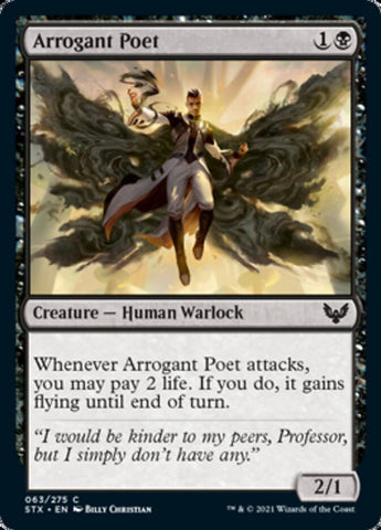 Poète arrogant [Strixhaven : l'Académie des Mages]