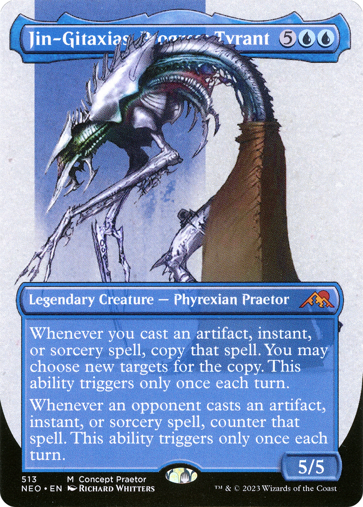 Jin-Gitaxias, tyran du progrès (Praetors concept sans bordures) [Phyrexia : Tout sera un]