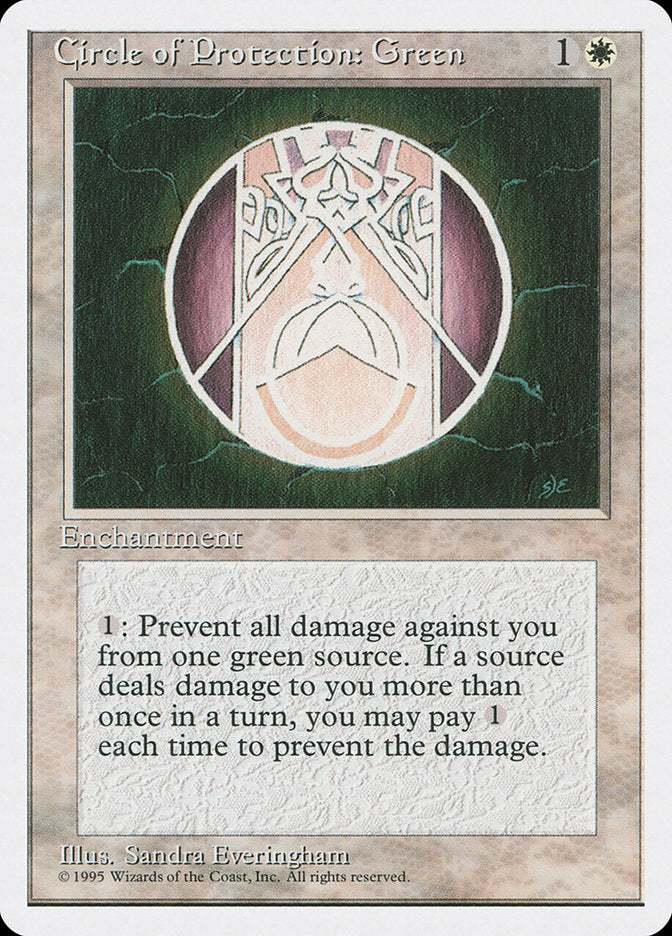 Cercle de Protection : Vert [Quatrième édition]