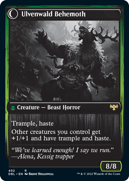 Bizarre créature d'Ulvenwald // Béhémoth d'Ulvenwald [Innistrad: Double Feature]