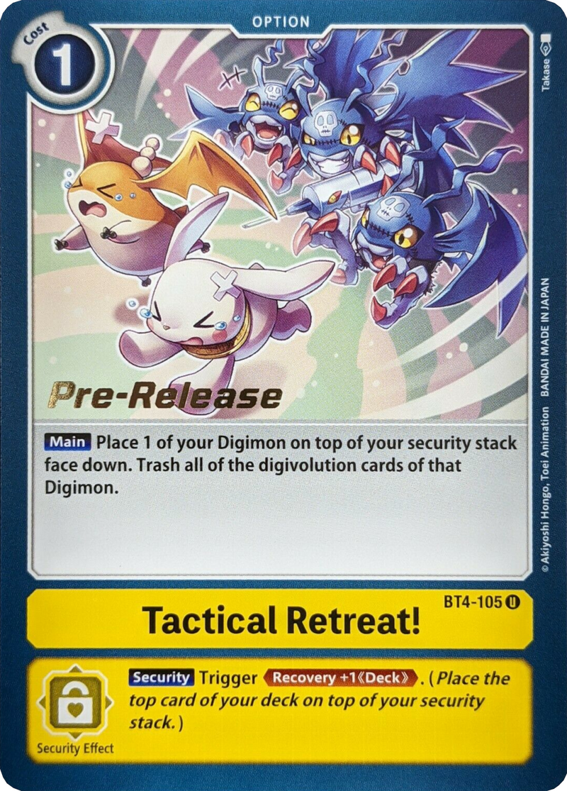 ¡Retirada táctica! [BT4-105] [Promos de Prelanzamiento Gran Leyenda]