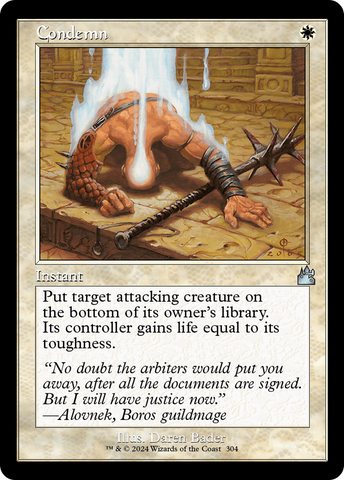 Condamner (Cadre rétro) [Ravnica remasterisée]