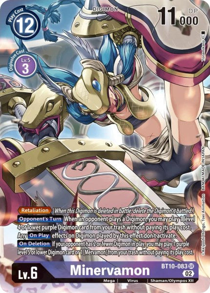 Minervamon [BT10-083] (Arte alternativo) [Xros Encounter]