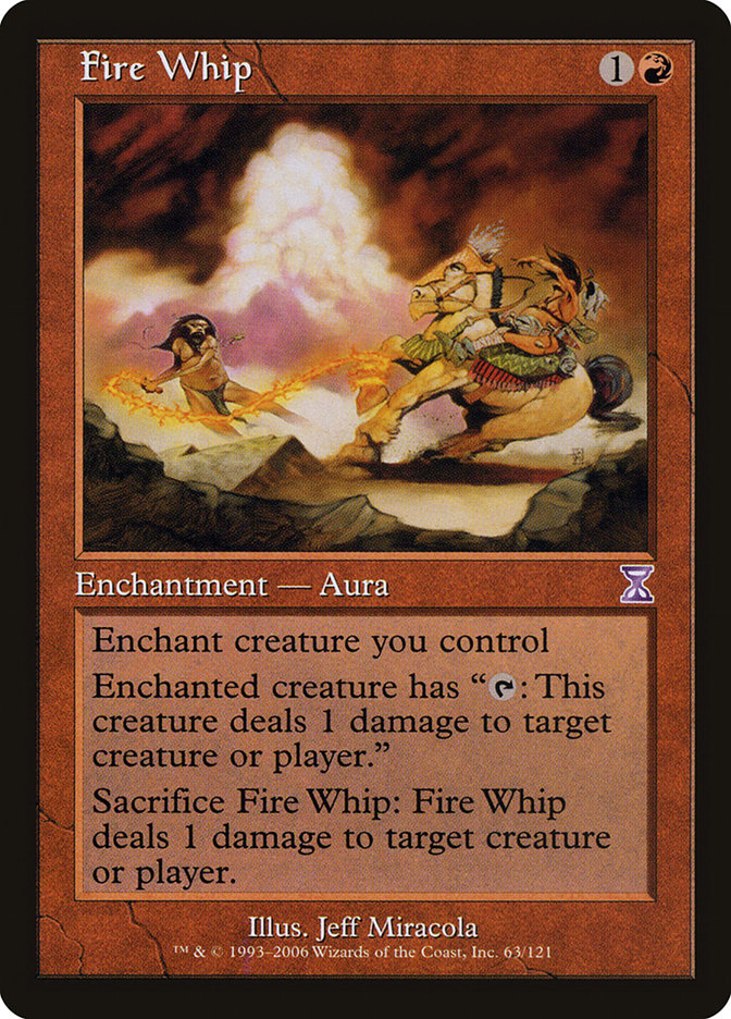 Fouet de feu [Spirale Temporelle - Anamorphose]