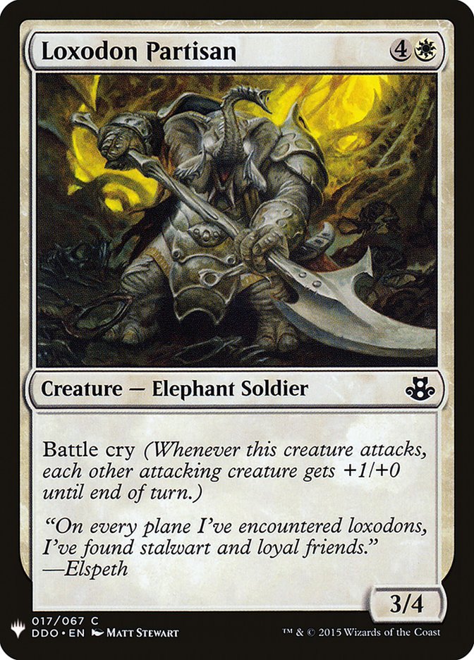 Partisan loxodon [Mystery Booster]