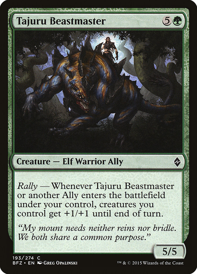 Dompteur de bêtes de Tajuru [Bataille pour Zendikar]