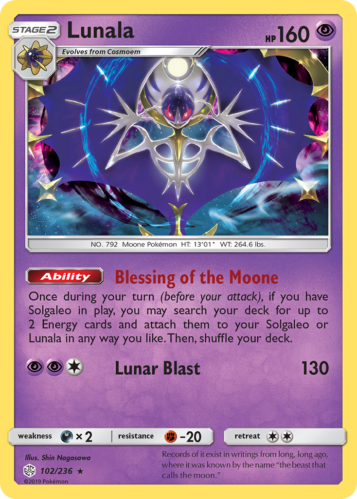 Lunala (102/236) [Soleil et Lune : Éclipse Cosmique]